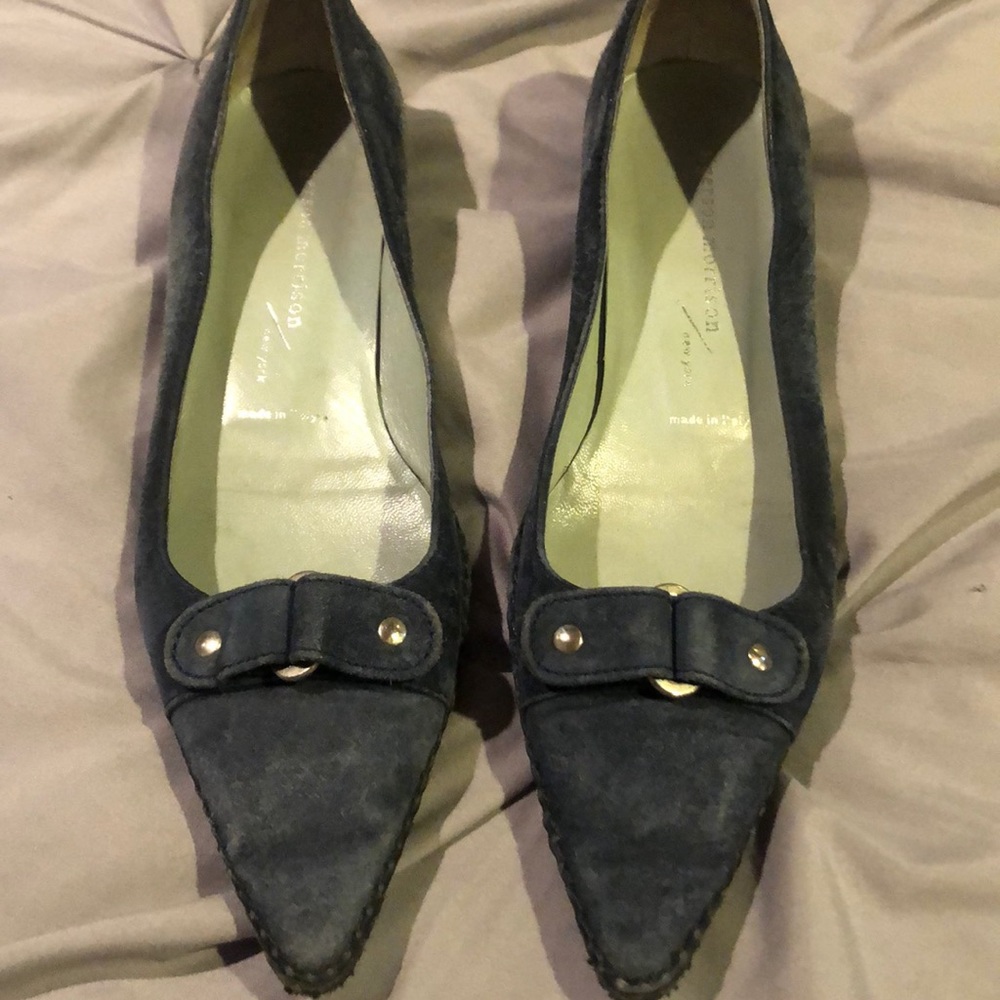 Sigerson Morrison blue suede shoes